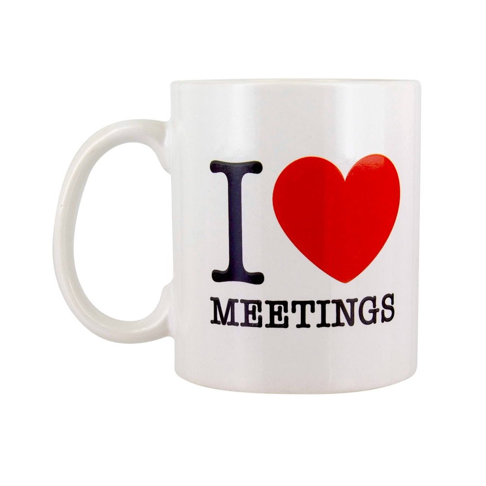 I Love Meetings Novelty Mug